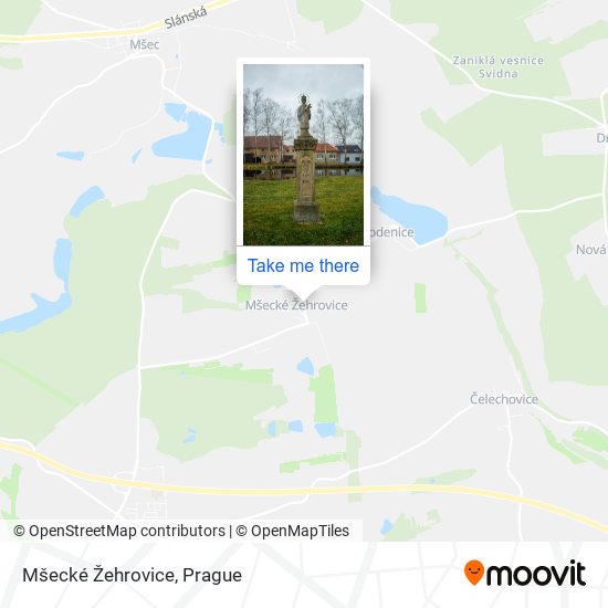 Mšecké Žehrovice map