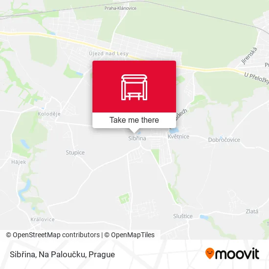 Карта Sibřina, Na Paloučku