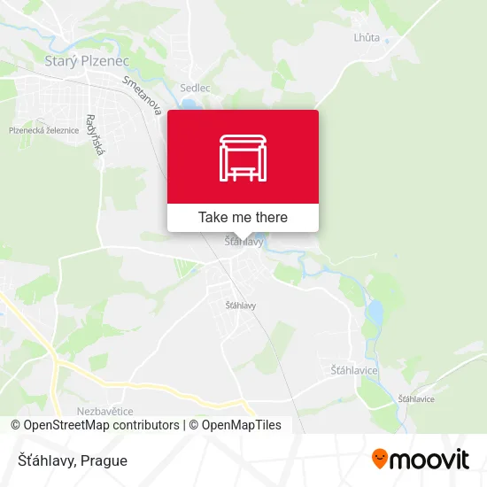 Карта Šťáhlavy