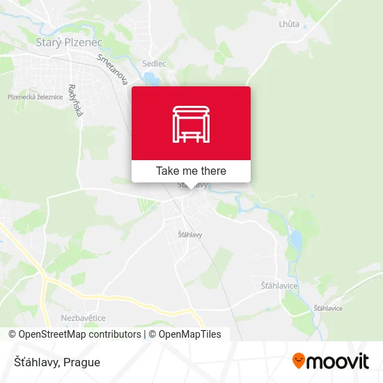 Карта Šťáhlavy