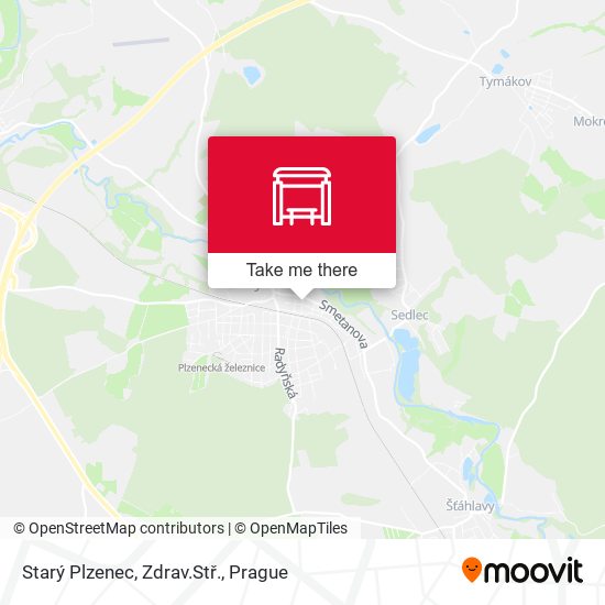 Starý Plzenec, Zdrav.Stř. map