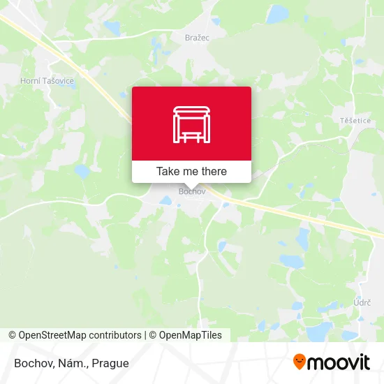 Карта Bochov, Nám.