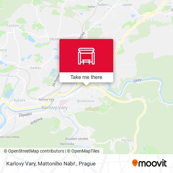 Karlovy Vary, Mattoniho Nábř. map