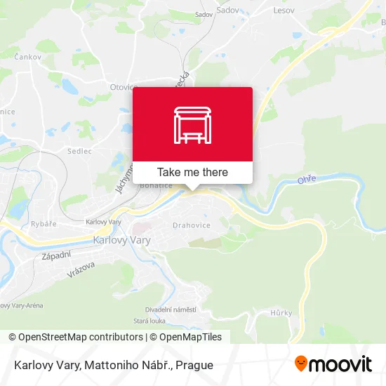 Карта Karlovy Vary, Mattoniho Nábř.