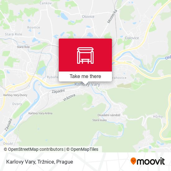Karlovy Vary, Tržnice map