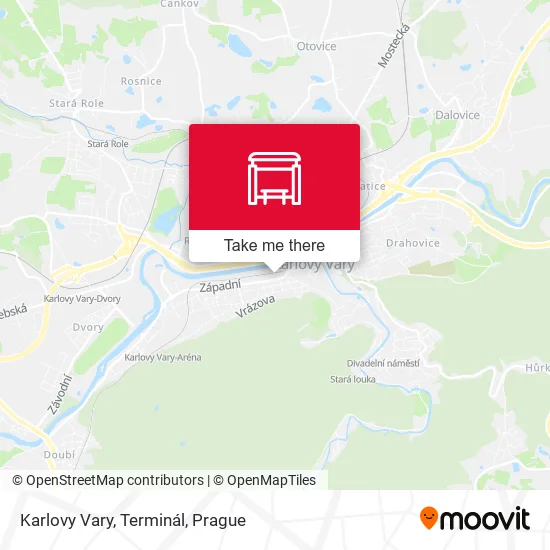 Карта Karlovy Vary, Terminál