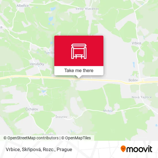 Карта Vrbice, Skřipová, Rozc.