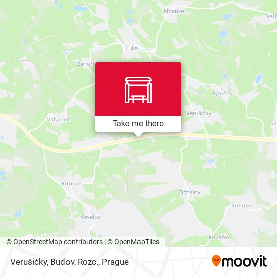 Verušičky, Budov, Rozc. map