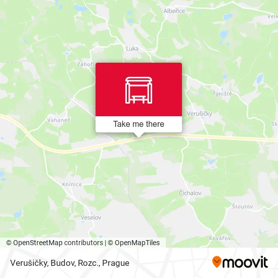 Карта Verušičky, Budov, Rozc.