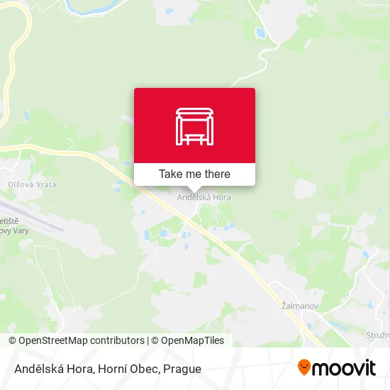 Карта Andělská Hora, Horní Obec