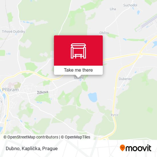 Dubno, Kaplička map