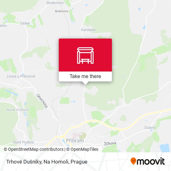 Trhové Dušníky, Na Homoli map