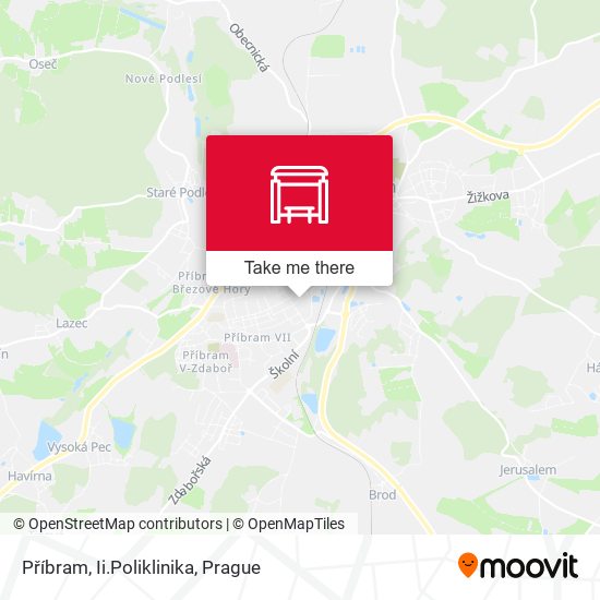 Příbram, Ii.Poliklinika map