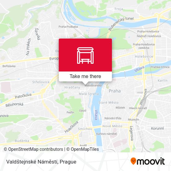 Valdštejnské Náměstí map