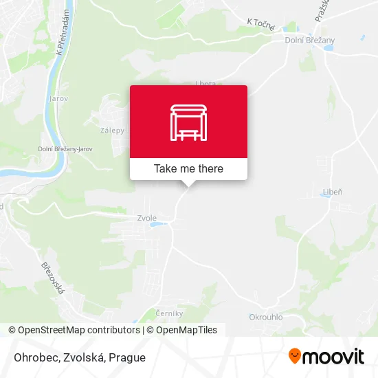 Карта Ohrobec, Zvolská