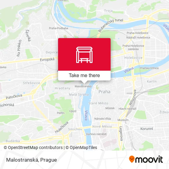 Карта Malostranská