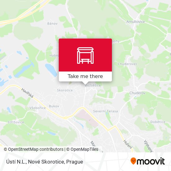 Ústí N.L., Nové Skorotice map