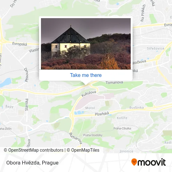 Карта Obora Hvězda