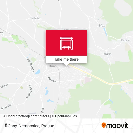 Карта Říčany, Nemocnice