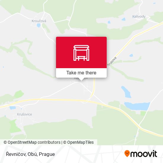 Řevničov, Obú map