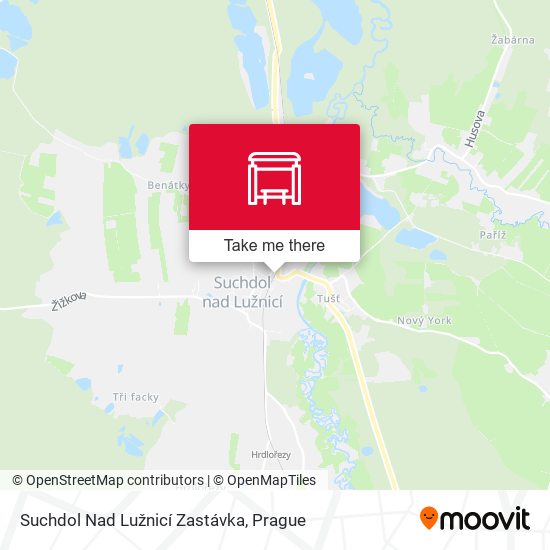 Suchdol Nad Lužnicí Zastávka map