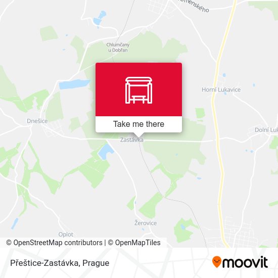 Přeštice-Zastávka map