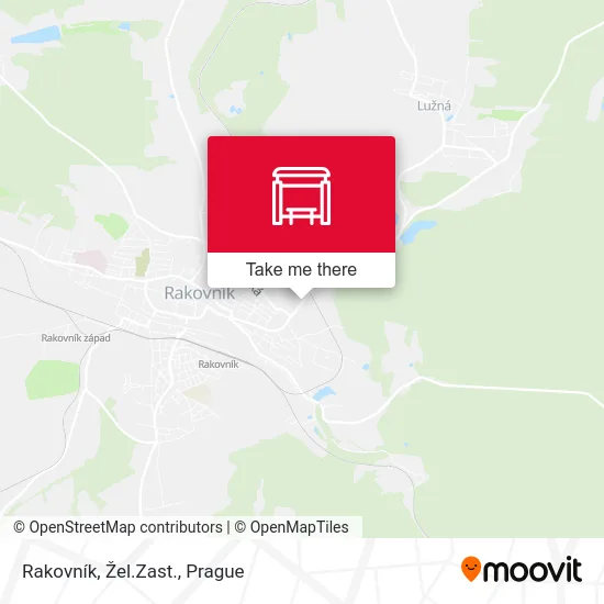 Rakovník, Žel.Zast. map