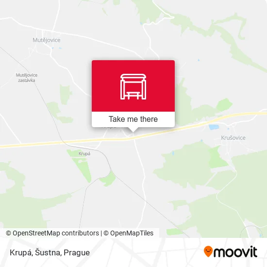 Карта Krupá, Šustna