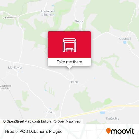 Hředle, POD Džbánem map