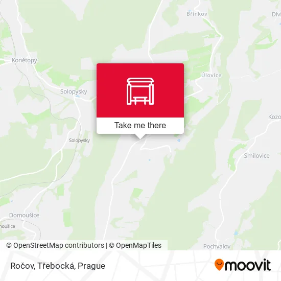 Карта Ročov, Třebocká