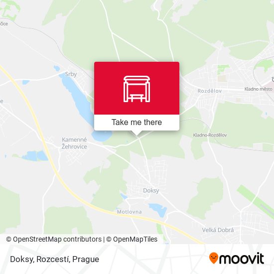 Doksy, Rozcestí map