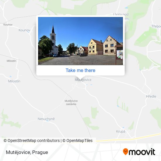 Mutějovice map