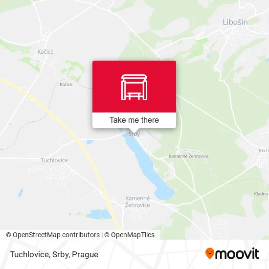 Tuchlovice, Srby map