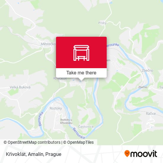 Křivoklát, Amalín map