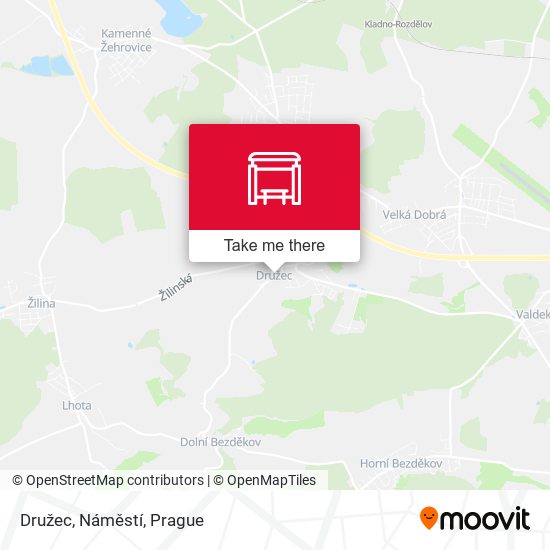 Družec, Náměstí map