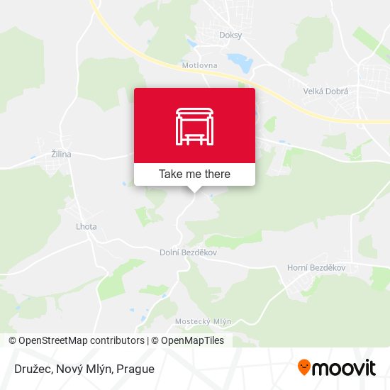 Družec, Nový Mlýn map