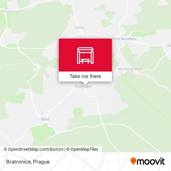 Карта Bratronice