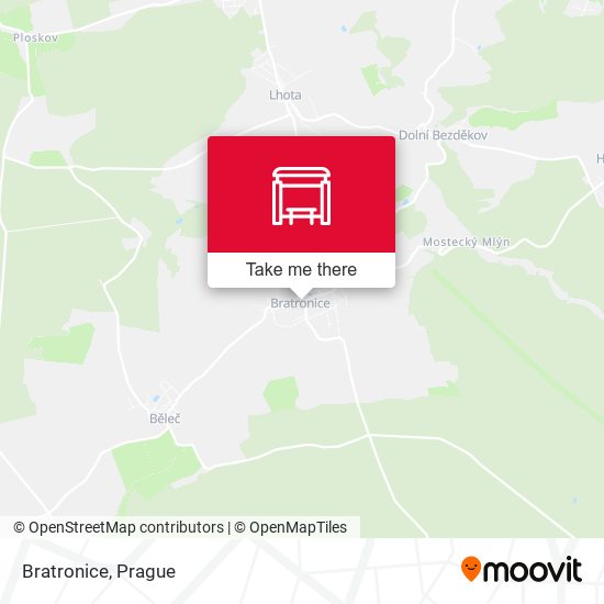 Карта Bratronice