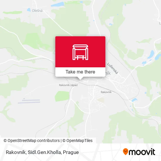 Rakovník, Sídl.Gen.Kholla map