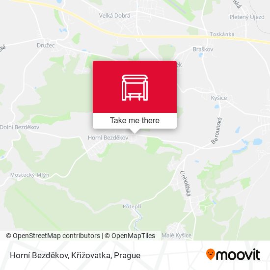 Horní Bezděkov, Křižovatka map