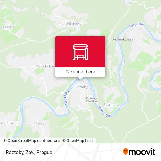 Roztoky, Záv. map