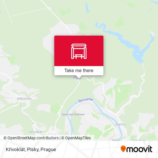 Křivoklát, Písky map