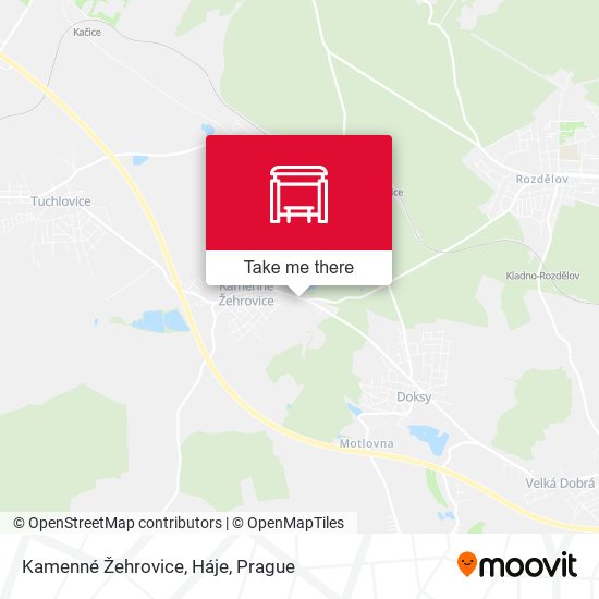 Kamenné Žehrovice, Háje map