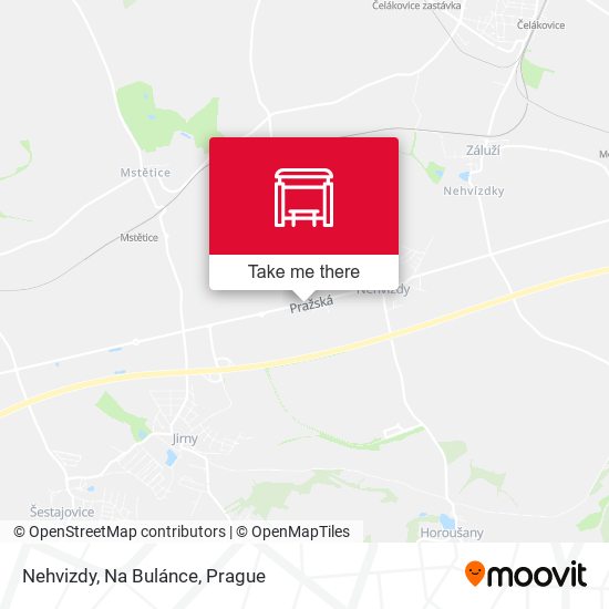 Nehvizdy, Na Bulánce map