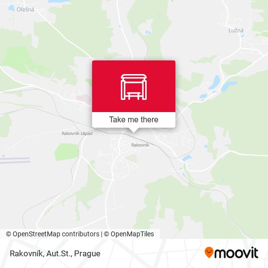 Карта Rakovník, Aut.St.