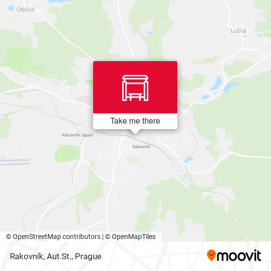 Карта Rakovník, Aut.St.