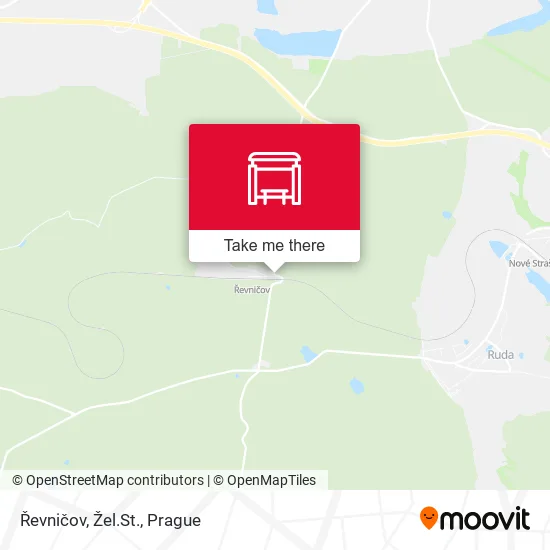 Карта Řevničov, Žel.St.