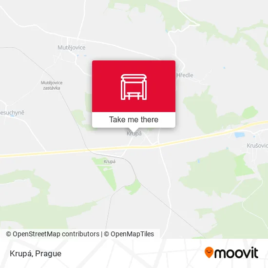 Карта Krupá