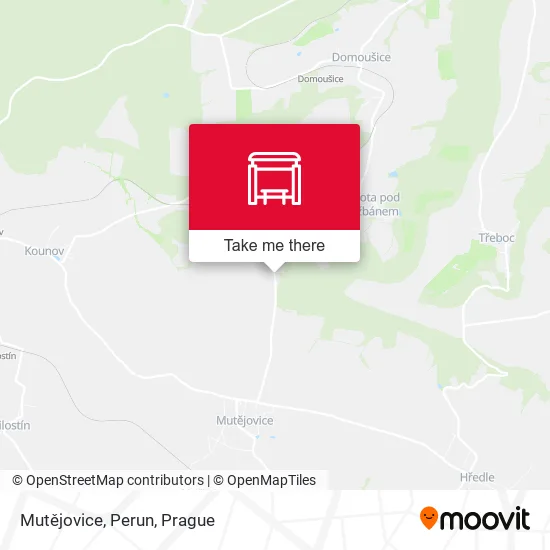 Карта Mutějovice, Perun