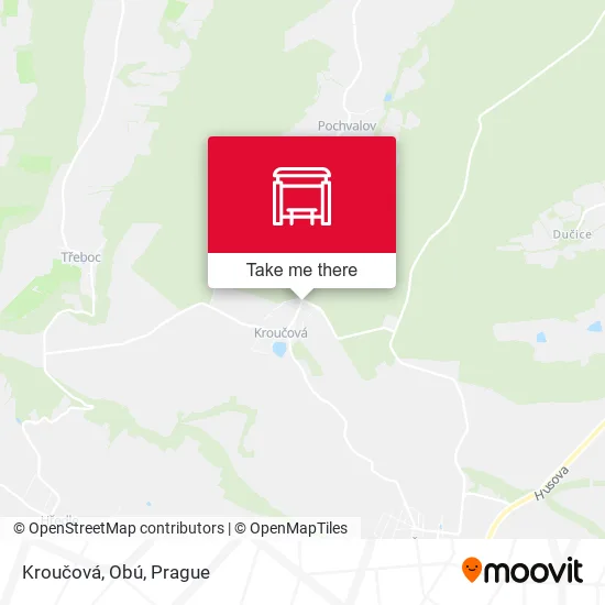Карта Kroučová, Obú